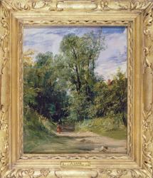 A Wooded Lane, c.1825 (oil on millboard) | Obraz na stenu