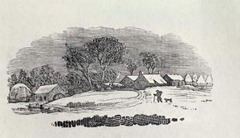 Approaching a Village in the Winter, from 'Quadrupeds', 4th edition, 1800 (wood engraving) | Obraz na stenu
