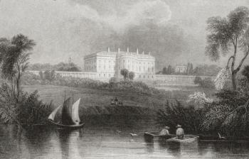 The White House, Washington D.C., United States of America in 1860. From Edward VII His Life and Times, published 1910. | Obraz na stenu
