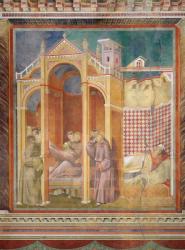 The Vision of Brother Agostino and the Bishop of Assisi, 1297-99 (fresco) | Obraz na stenu