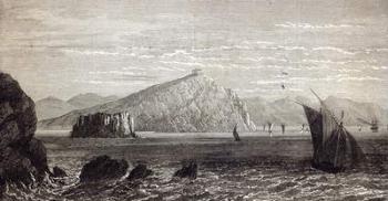 Cape Colonna, with ruins of the Temple of Minerva, coast of Greece, from 'The Illustrated London News' (engraving) | Obraz na stenu