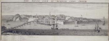 The South View of Berwick Upon Tweed, c.1743-45 (pen & ink and wash on paper) | Obraz na stenu