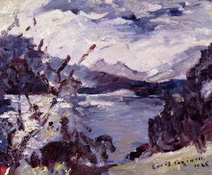 Lake Walchen Surrounded by Mountains, 1925 (oil on canvas) | Obraz na stenu