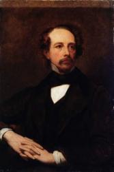 Portrait of Charles Dickens (1812-1870) 1855 (oil on canvas) | Obraz na stenu
