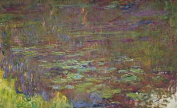 Waterlilies at Sunset, detail from the right hand side, 1915-26 (oil on canvas) | Obraz na stenu