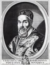 Pope Urban VIII, engraved by Willem Outgertsz Akersloot (engraving) | Obraz na stenu