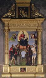 Madonna and Saints, altarpiece, late 15th century | Obraz na stenu