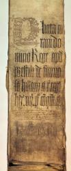 Title page of the King's Bench plea roll for Hilary Term, 1487 (vellum) | Obraz na stenu