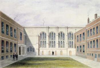 The Inner Court of Merchant Taylors' Hall, 1853 (w/c on paper) | Obraz na stenu