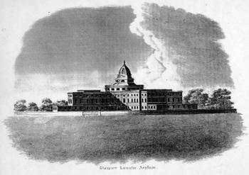 Glasgow Lunatic Asylum, c.1830 (engraving) | Obraz na stenu