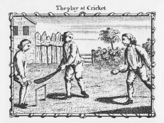 The play at Cricket (engraving) | Obraz na stenu