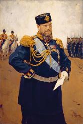 Portrait of Tsar Alexander III, 1900 (oil on canvas) | Obraz na stenu