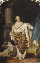 Louis XVI (1754-93) in Coronation Robes, after 1774 (oil on canvas) | Obraz na stenu