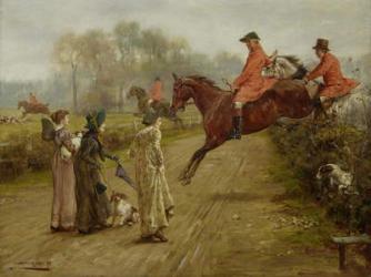 Watching the Hunt, 1895 (oil on panel) | Obraz na stenu