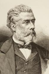 Victor Balaguer, from 'La Ilustracion Espanola y Americana' of 1881 (litho) | Obraz na stenu