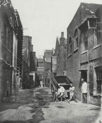 Lower Fore Street, Lambeth, c.1860 (b/w photo) | Obraz na stenu