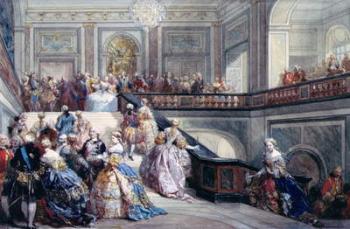 Fete at the Chateau de Versailles on the occasion of the Marriage of the Dauphin in 1745 | Obraz na stenu