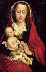 Madonna and Child (oil on panel) | Obraz na stenu