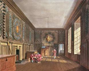 The Guard Chamber, St. James' Palace from Pyne's 'Royal Residences', 1818 | Obraz na stenu