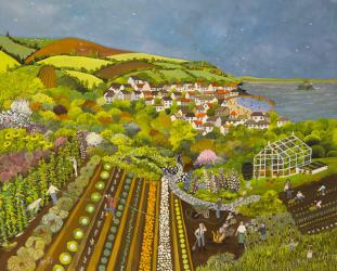 Allotment above Mousehole | Obraz na stenu