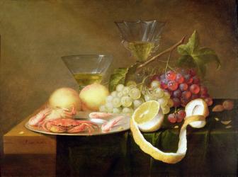 A still life with glasses | Obraz na stenu