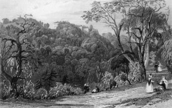 Castle Eden Hall, Durham, engraved by T. Jeavons after T. Allon, 1833 | Obraz na stenu