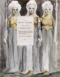 The Fatal Sisters, design 67 from 'The Poems of Thomas Gray', 1797-98 (w/c with pen & ink on paper) | Obraz na stenu