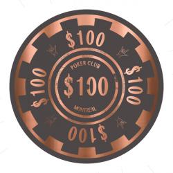 PokerChip $100, 2015, digital | Obraz na stenu