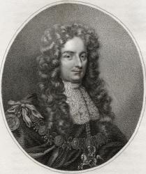 Laurence Hyde, engraved by Bocquet, illustration from 'A catalogue of Royal and Noble Authors, Volume IV', published in 1806 (litho) | Obraz na stenu