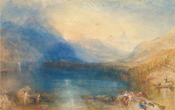 The Lake of Zug, 1843 (w/c over graphite) | Obraz na stenu