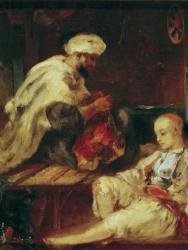 Interior of the Workshop of an Arab Tailor (oil on canvas) | Obraz na stenu