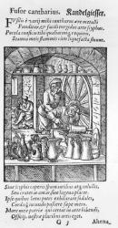The Tankard Maker, published by Hartman Schopper (woodcut) (b/w photo) | Obraz na stenu