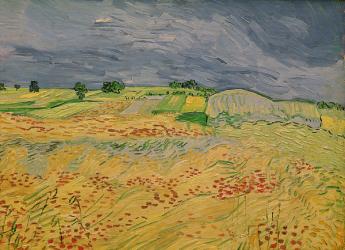 Plain at Auvers, 1890 (oil on canvas) | Obraz na stenu