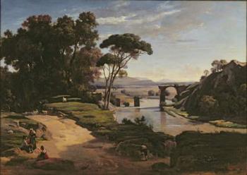 The Bridge at Narni, c.1826-27 (oil on canvas) | Obraz na stenu