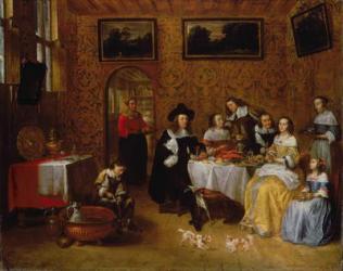 A Noble Family Dining | Obraz na stenu
