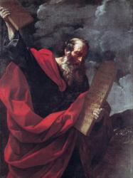Moses with the Tablets of the Law (oil on canvas) | Obraz na stenu