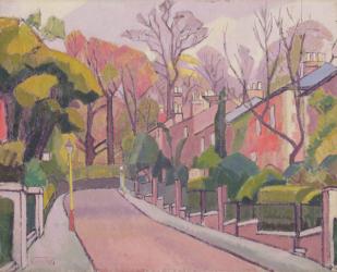 Cambrian Road, Richmond, 1913-4 (oil on canvas) | Obraz na stenu