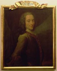 Portrait of Voltaire (oil on canvas) | Obraz na stenu