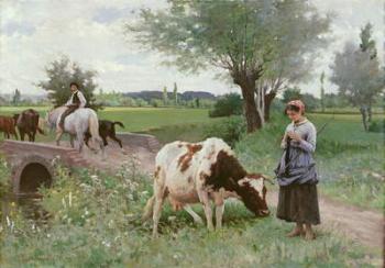 The Well Kept Cow, 1890 (oil on canvas) | Obraz na stenu
