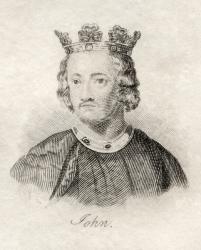John of England, from 'Crabb's Historical Dictionary', published 1825 (litho) | Obraz na stenu