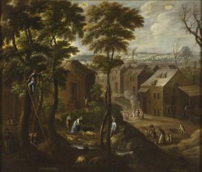 November and December from Los doce meses del año (The Twelve Months of the Year), 1650-1699 (oil on canvas) | Obraz na stenu