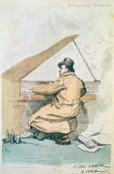 Emmanuel Chabrier, cover illustration from 'La Revue Illustree', engraved by Florian, 1887 (colour litho) | Obraz na stenu