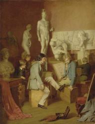 Interior of an Academy: The Critics, 1848 (oil on canvas) | Obraz na stenu