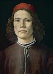 Portrait of a Young Man, c.1480-85 (tempera & oil on panel) | Obraz na stenu