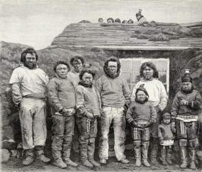 An Eskimo family, from 'The English Illustrated Magazine', 1891-92 (litho) | Obraz na stenu