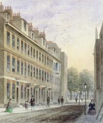 View of Fludyer Street, looking towards St. James's Park, 1859 (w/c on paper) | Obraz na stenu
