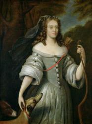 Portrait of Francoise Louise de la Baume le Blanc (1644-1710) Duchesse de Vaujour, also known as Mademoiselle de la Valliere (oil on canvas) | Obraz na stenu