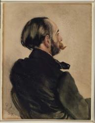 Richard, the Brother of the Artist, 1860 (w/c on paper) | Obraz na stenu