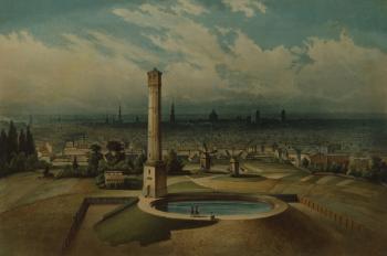 Berlin waterworks, c.1860 (w/c on paper) | Obraz na stenu