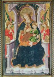 Virgin and Child with Angel Musicians (tempera on panel) | Obraz na stenu